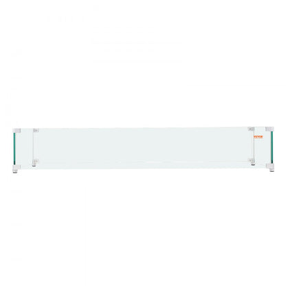 VV-FWG-FX248 - Sturdy Tempered Glass Wind Guard for Square Fire Pit