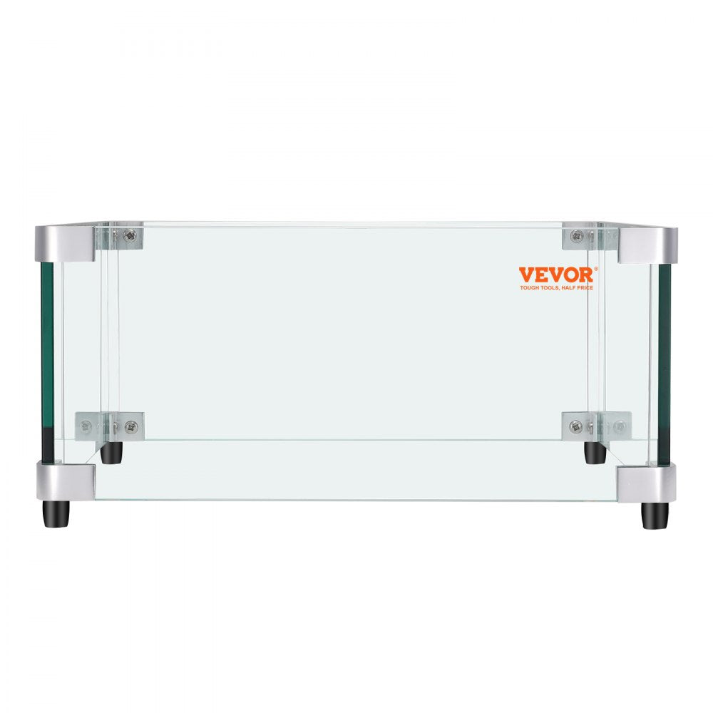 FFB16# - Clear Glass Wind Guard for Safe Gas Fire Pit Enjoyment