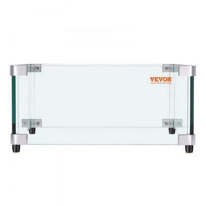 FFB16# - Clear Glass Wind Guard for Safe Gas Fire Pit Enjoyment
