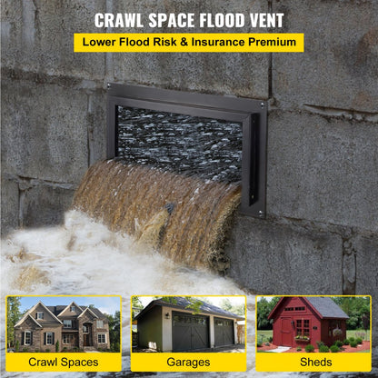 FHTFKSXTF-16''x8'' - Corrosion-Resistant Flood Vent for Crawl Spaces