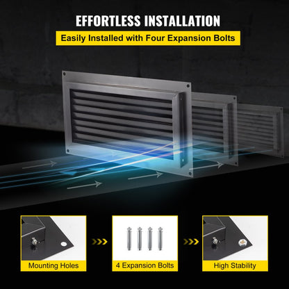 FHTFKSXTF-16''x8'' - Corrosion-Resistant Flood Vent for Crawl Spaces