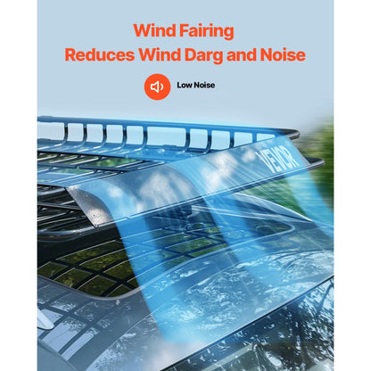 1209-4 - Durable 64x50 Roof Rack Cargo Carrier with Nets, 150 lbs Capacity