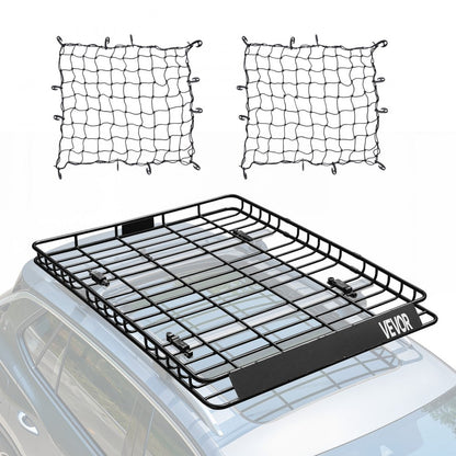 1209-4 - Durable 64x50 Roof Rack Cargo Carrier with Nets, 150 lbs Capacity