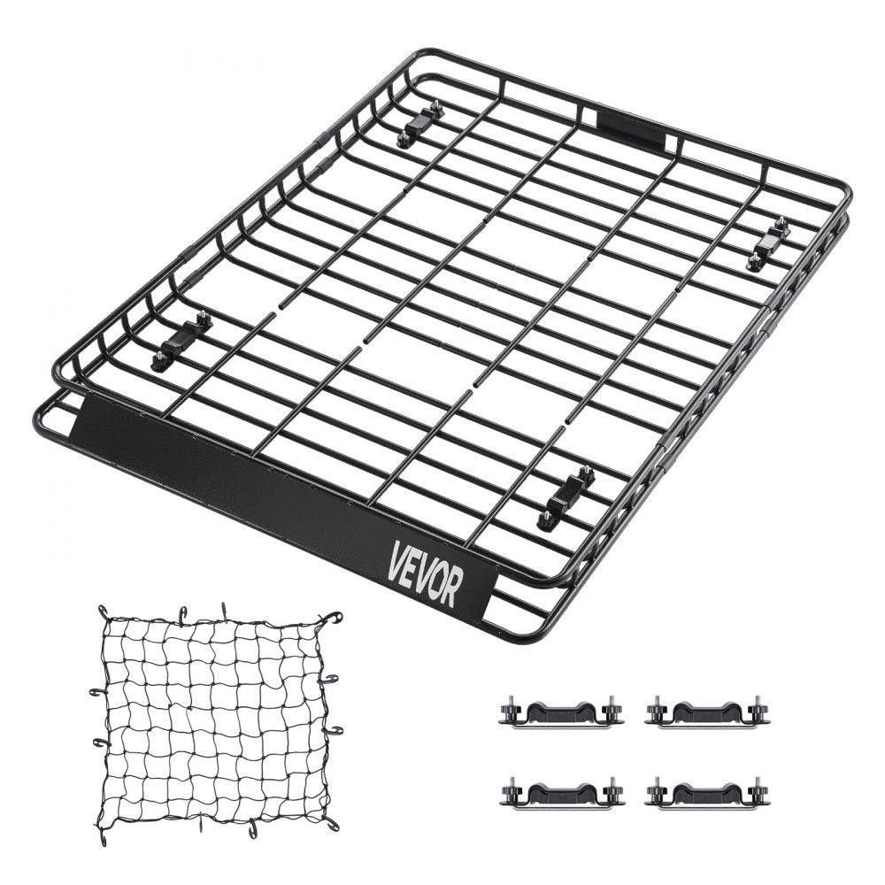 1209-4 - Durable 64x50 Roof Rack Cargo Carrier with Nets, 150 lbs Capacity