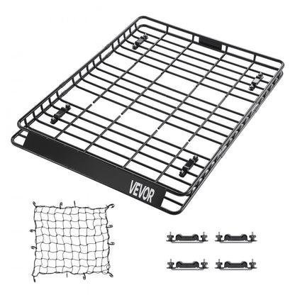 1209-4 - Durable 64x50 Roof Rack Cargo Carrier with Nets, 150 lbs Capacity