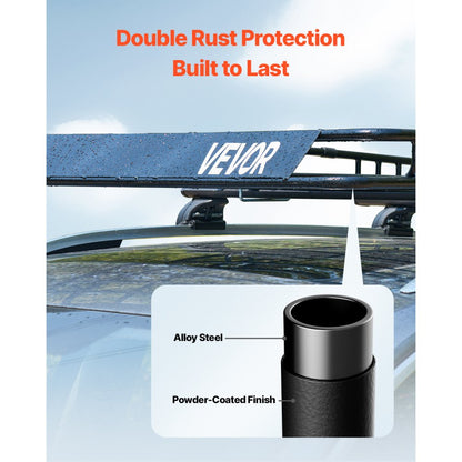 1209-5 - 84x39 in Universal Roof Rack Cargo Basket with Bag & Net