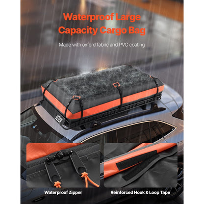 1209-5 - 84x39 in Universal Roof Rack Cargo Basket with Bag & Net