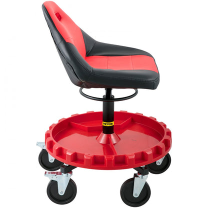 VVCCSJ5L - Ergonomic Rolling Stool with 300 lbs Capacity & Tool Tray