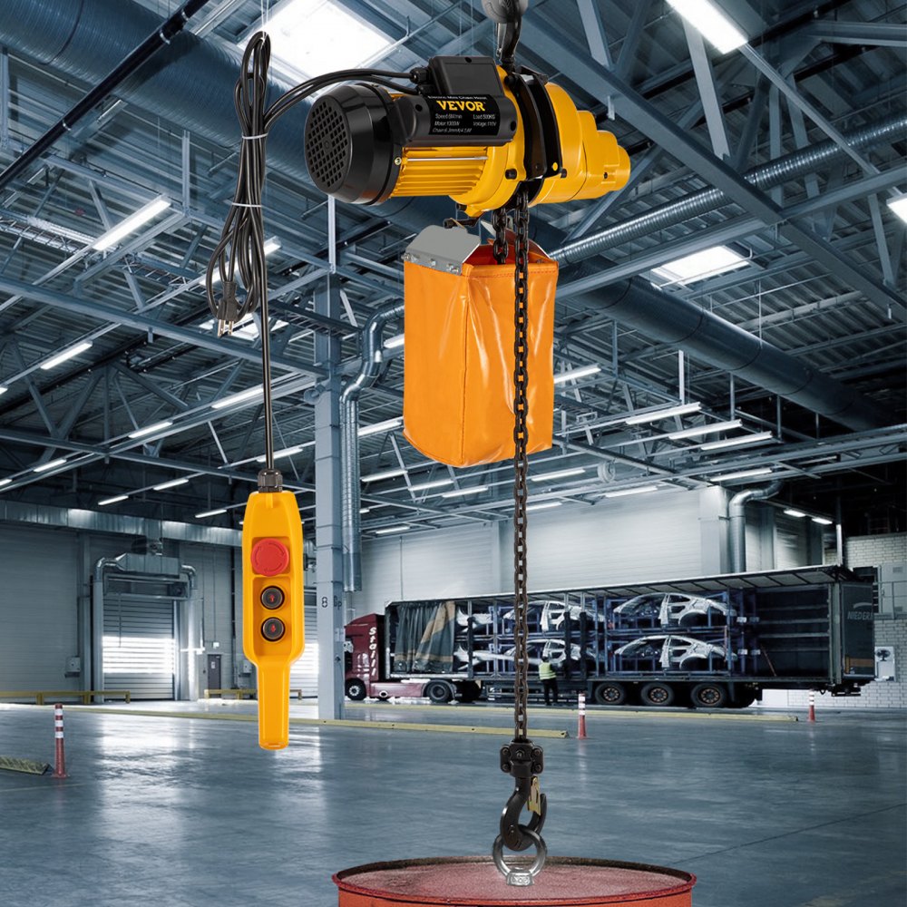 VV-HLDDHL-001 - 1100lbs VEVOR Electric Hoist with 6ft Wired Remote