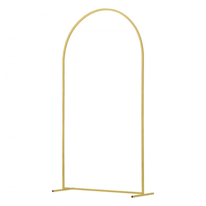 TFHQGM726FT - Gold Metal Wedding Arch Stand Set, 7.2ft & 6ft Sizes