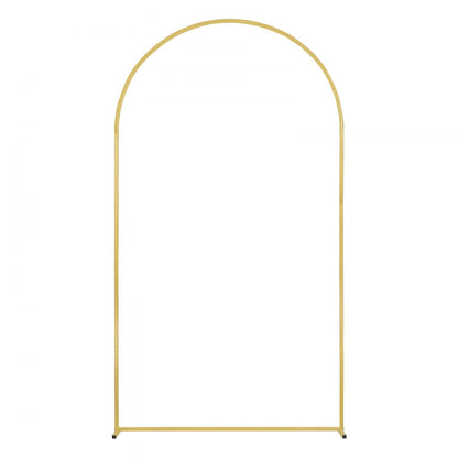 TFHQGM726FT - Gold Metal Wedding Arch Stand Set, 7.2ft & 6ft Sizes