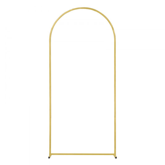 TFHQGM654FT - 3-Piece Gold Wedding Arch Stand Set, 6ft x 2.6ft Special Occasion Decor