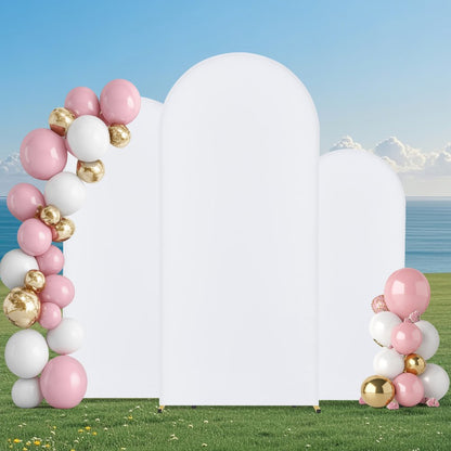 TFHQGM654FTBJB - 3-Piece Gold Wedding Arch Set, 6 x 2.6 ft & More