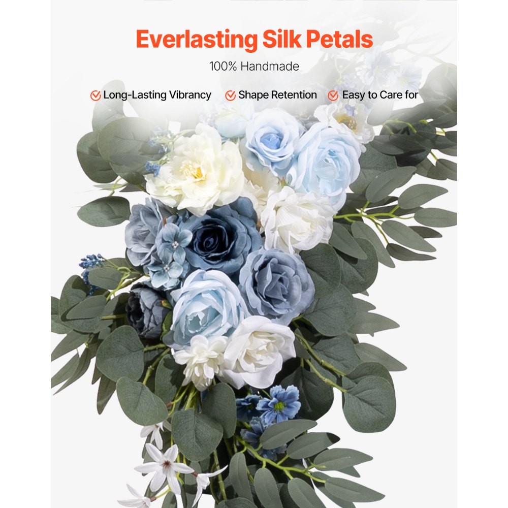 XH-HQ06 - 21ft Draped Wedding Arch Kit with Lifelike Flowers