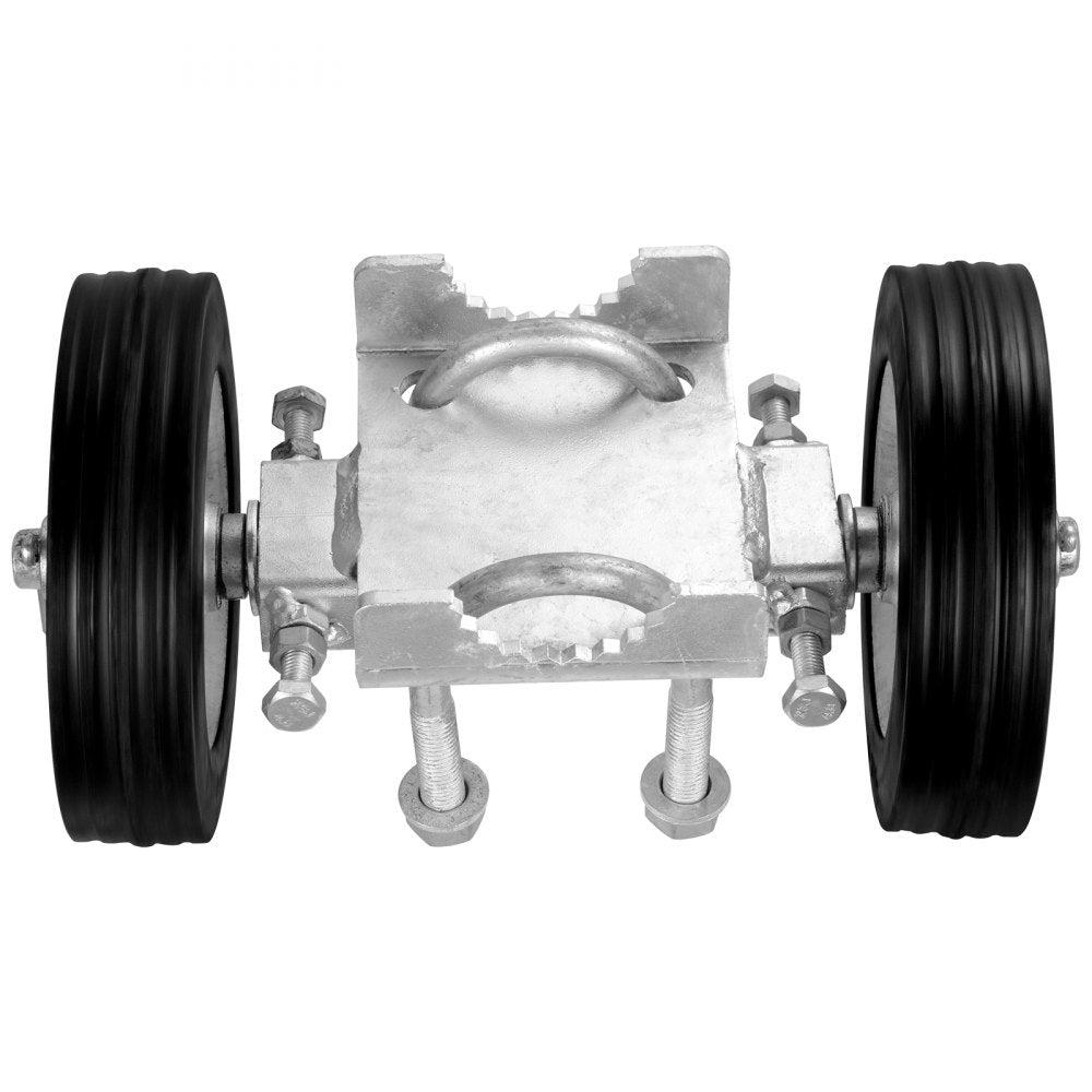 DW6 - Heavy-Duty Sliding Door Kit with Rubber Wheels, 600 lbs Capacity