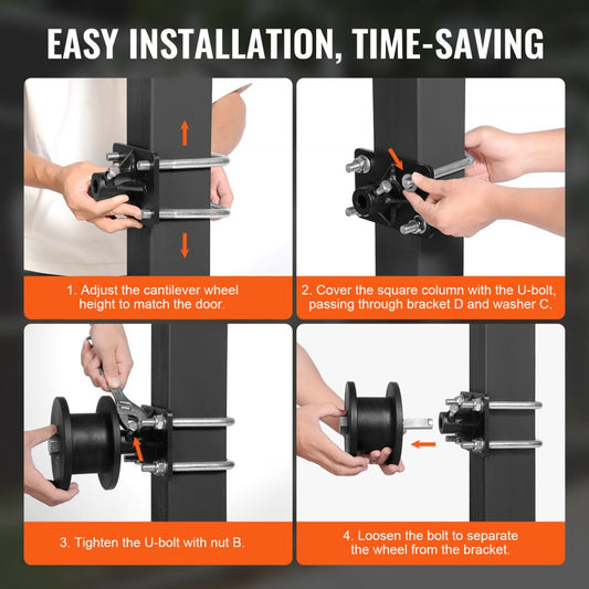 1707 - Durable Sliding Gate System with Nylon Rollers for Smooth Operation