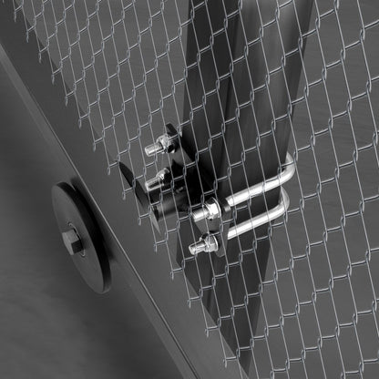 1707 - Durable Sliding Gate System with Nylon Rollers for Smooth Operation