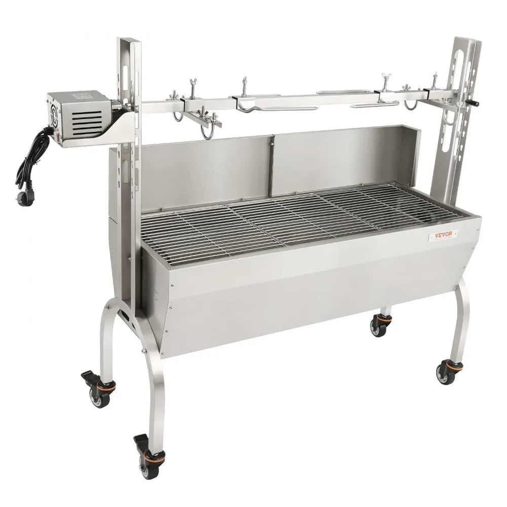 07989 - 46" Stainless Steel Rotisserie for Pig, Lamb & Chicken