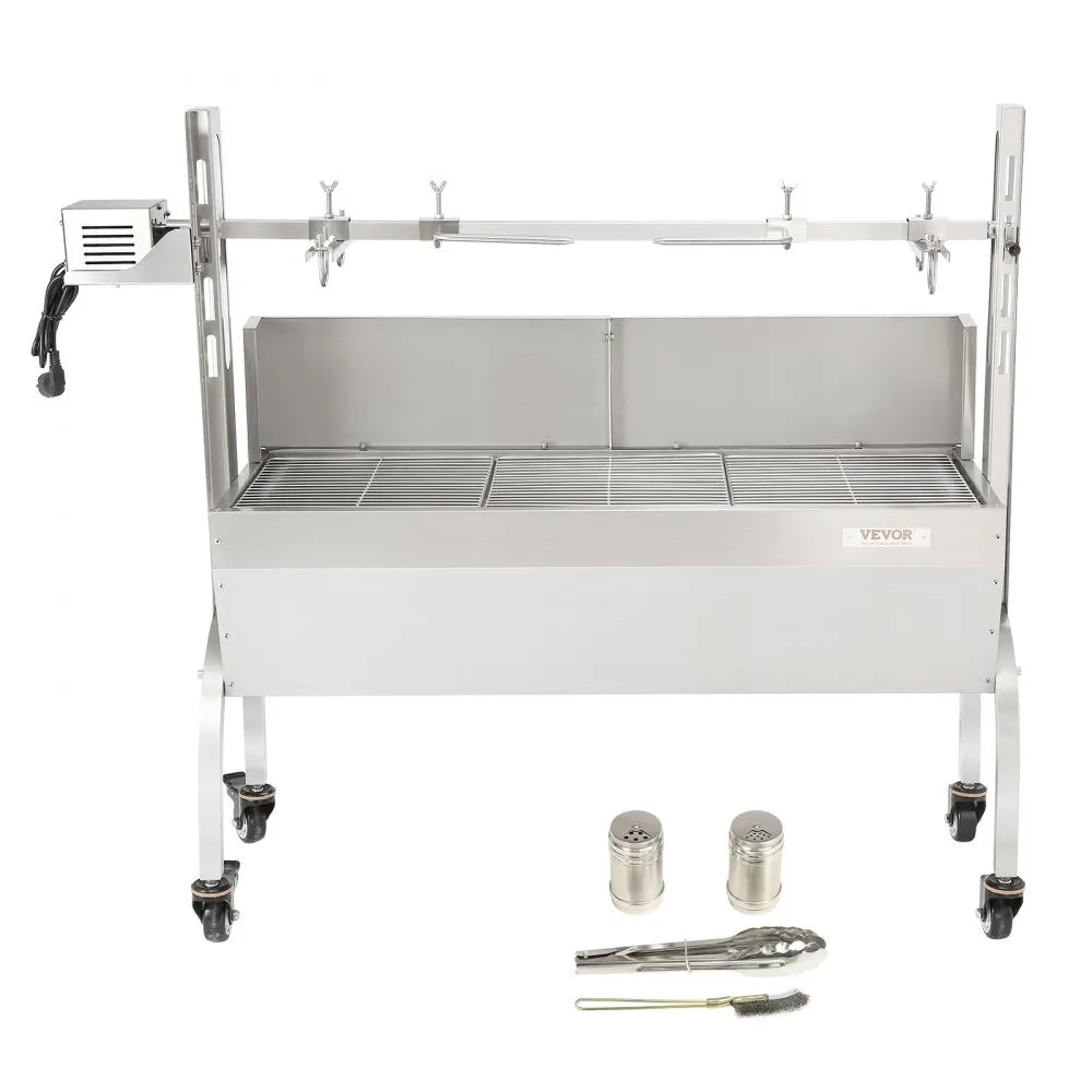 07989 - 46" Stainless Steel Rotisserie for Pig, Lamb & Chicken