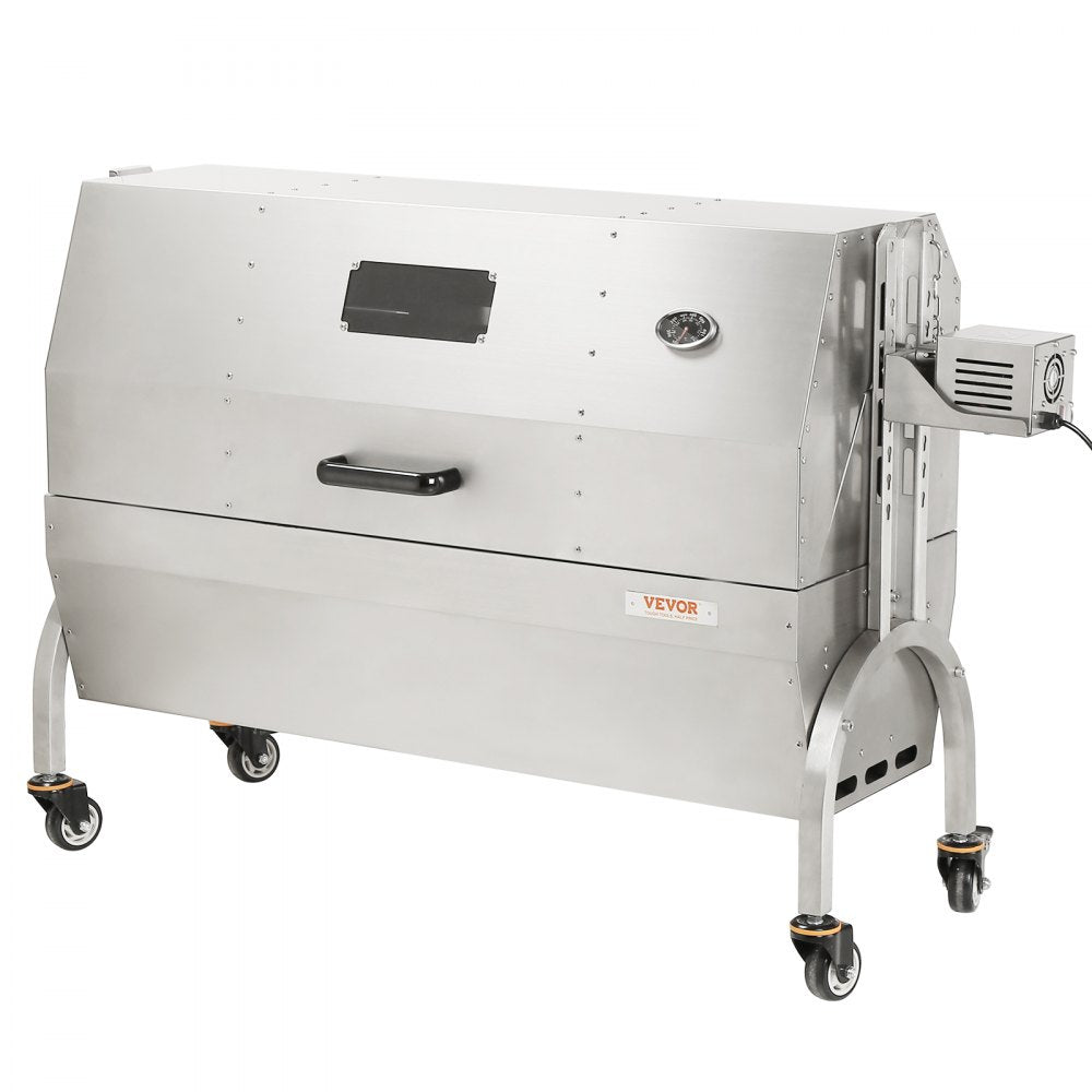 07989 - 46" Stainless Steel Rotisserie Roaster for 132 lbs of Meat