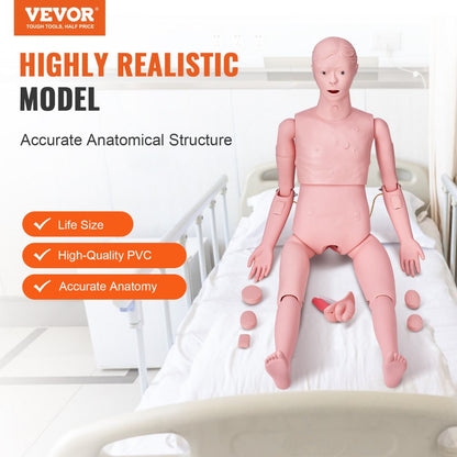 LD-135 - Realistic Male Nursing Manikin with Injection Practice Kit