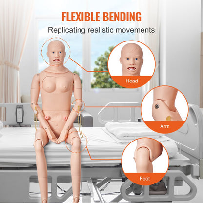 LD-140 - Life-Size Nursing Manikin, 68.9" for Training Scenarios