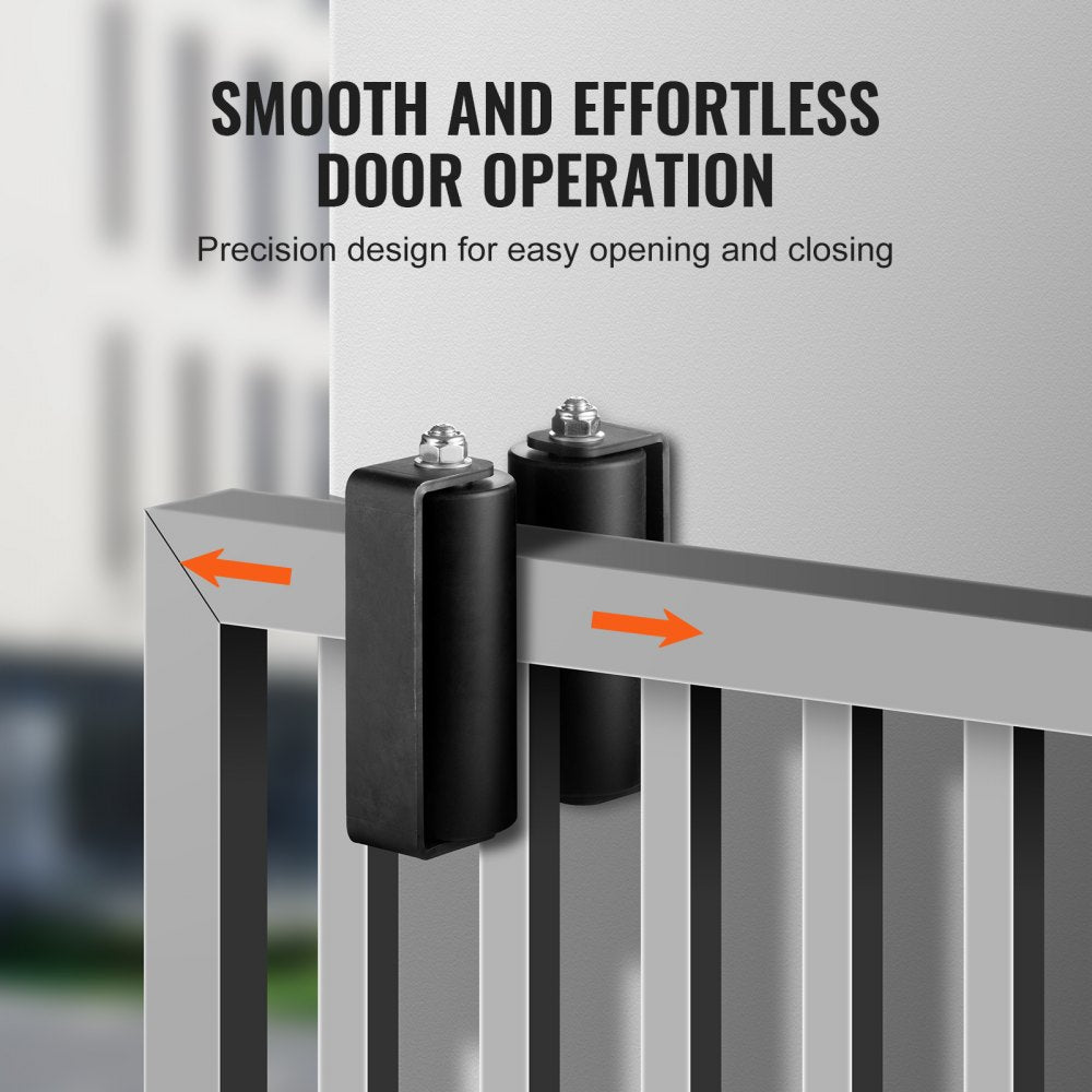 1702 - Durable Steel Sliding Door Kit with Nylon Rollers