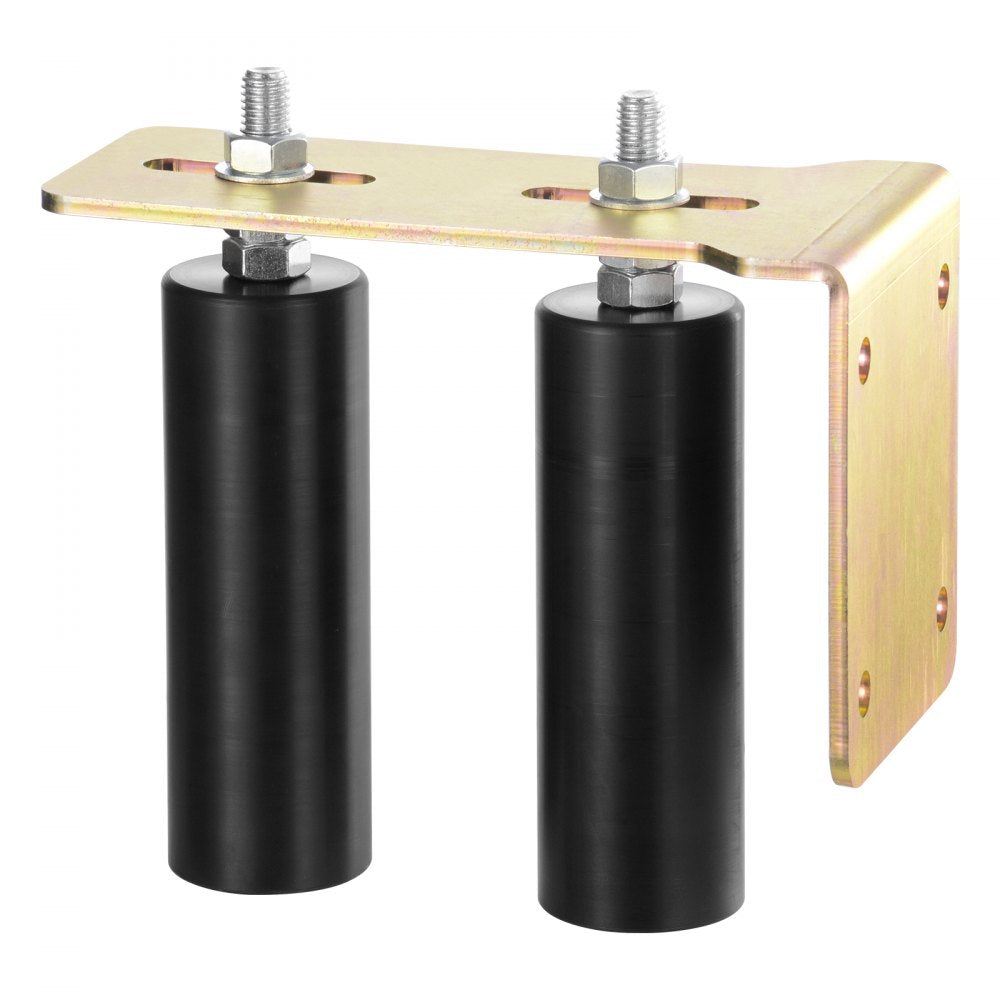 1703 - Heavy-Duty Steel Sliding Door Hardware with Dual Nylon Rollers