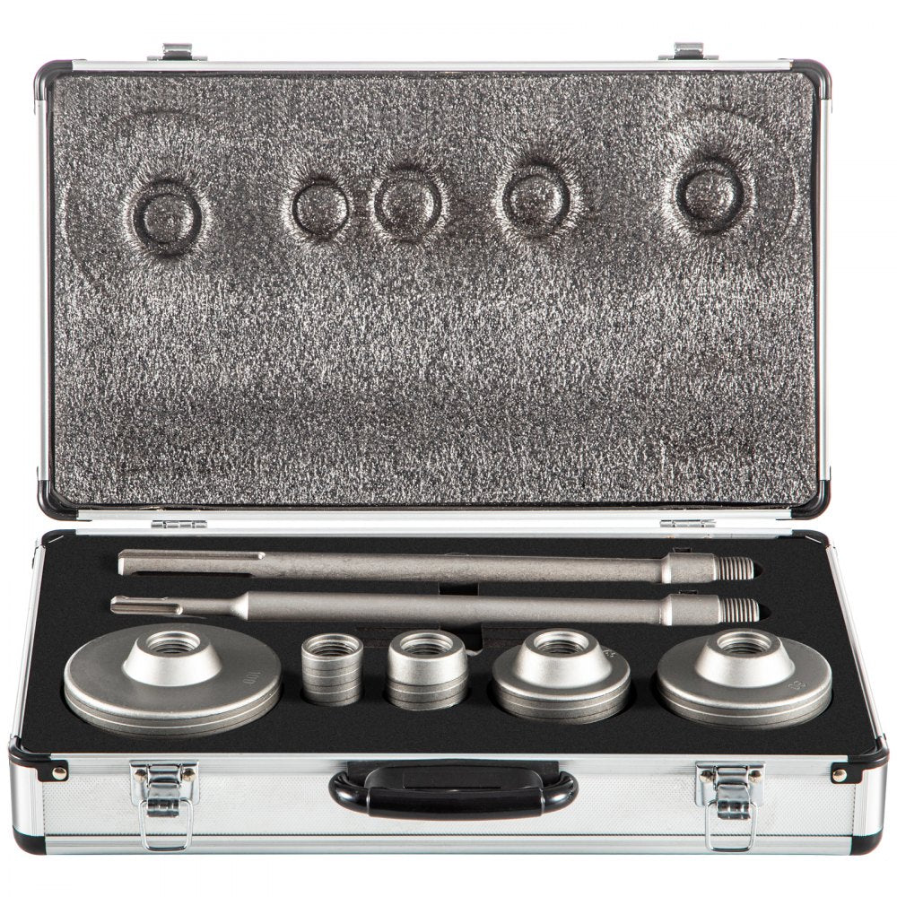 QBKKQ-2 - Durable Concrete Hole Saw Kit with 1-3/16” to 3-15/16” Bits
