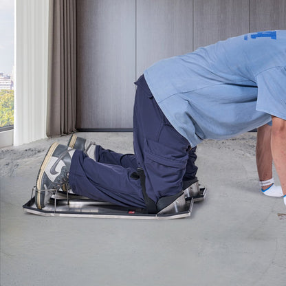 010406558034 - Lightweight 28" Stainless Steel Knee Boards for Concrete Finishing