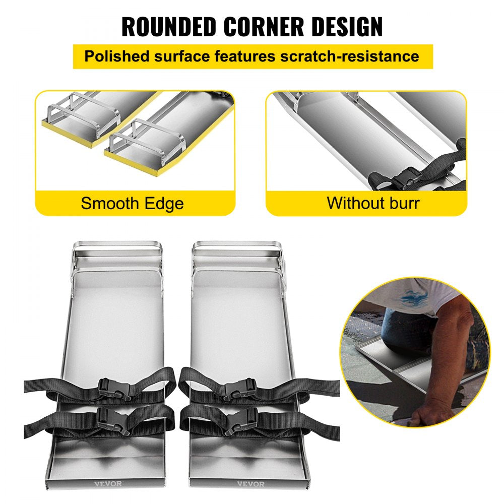 010407885482 - 30"x8" Stainless Steel Kneeboards for Concrete Protection