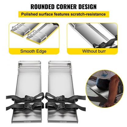 010407885482 - 30"x8" Stainless Steel Kneeboards for Concrete Protection