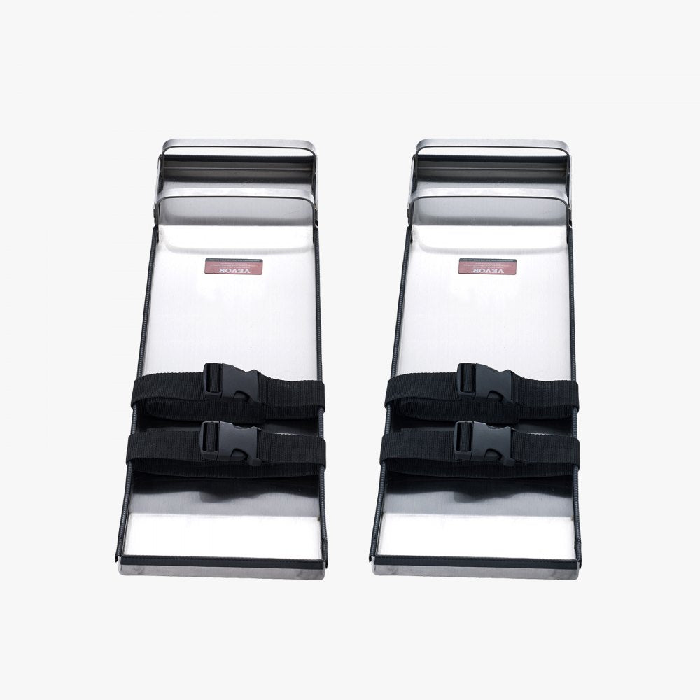 LXXGB-28*8WHD - 28"x8" Stainless Steel Concrete Knee Pads with Adjustable Straps