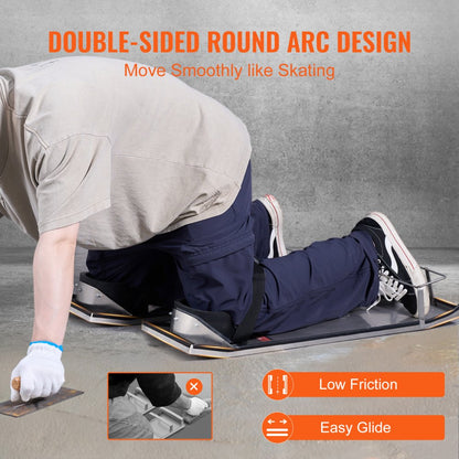 LXXGB-30*10 - 30'' x 10'' Waterproof Stainless Steel Knee Boards for Comfort