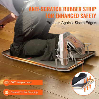 LXXGB-30*10 - 30'' x 10'' Waterproof Stainless Steel Knee Boards for Comfort