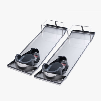 LXXGB-30*10 - 30'' x 10'' Waterproof Stainless Steel Knee Boards for Comfort