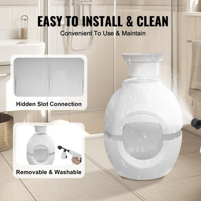 SH2805 - Cozy Hidden Cat Litter Box with Odor Control and Plant Décor