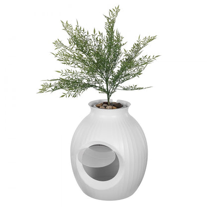 SH2805 - Cozy Hidden Cat Litter Box with Odor Control and Plant Décor