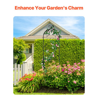 TFHPJ38152-1 - Durable 60" Metal Garden Trellis for Climbing Plants