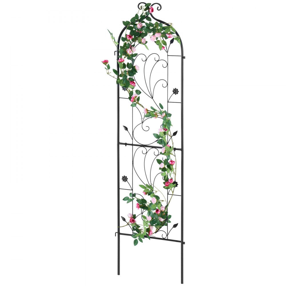 TFHPJ38152-1 - Durable 60" Metal Garden Trellis for Climbing Plants