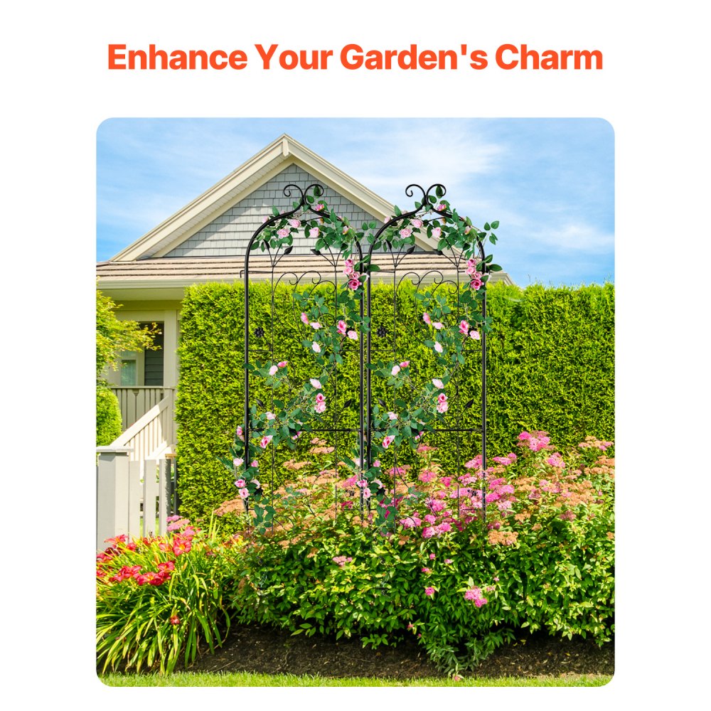 TFHPJ38152-2 - Durable 60x15in Metal Trellis for Climbing Plants & Garden Art