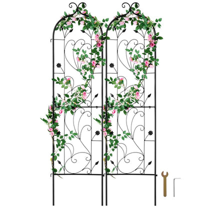 TFHPJ38152-2 - Durable 60x15in Metal Trellis for Climbing Plants & Garden Art