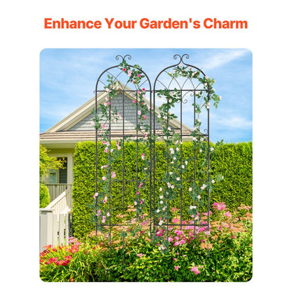 TFHPJ51220-2 - 87 x 20 in. Durable Metal Trellis for Climbing Plants