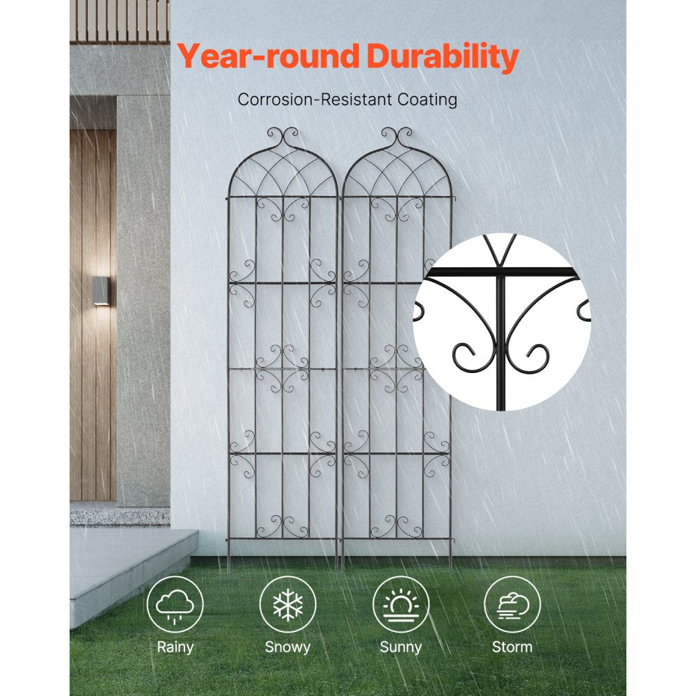 TFHPJ51220-2 - 87 x 20 in. Durable Metal Trellis for Climbing Plants