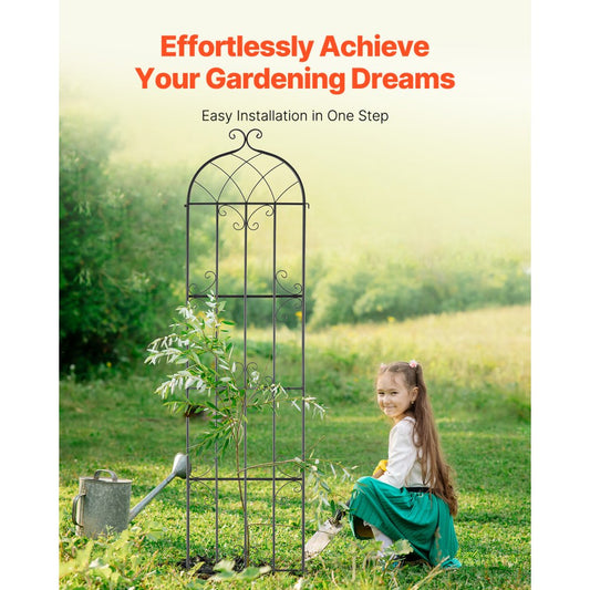 TFHPJ51220-4 - 87 x 20 in Metal Trellis for Climbing Plants - Easy Install