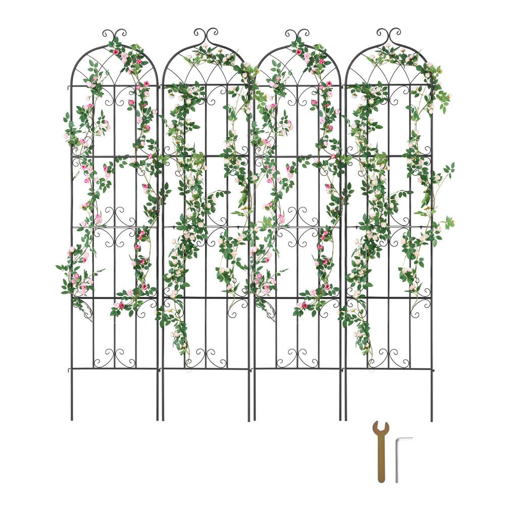 TFHPJ51220-4 - 87 x 20 in Metal Trellis for Climbing Plants - Easy Install