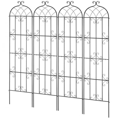 TFHPJ51220-4 - 87 x 20 in Metal Trellis for Climbing Plants - Easy Install