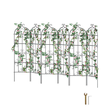 TFHPJ51180-6 - Durable 71 x 20 in Metal Trellis for Climbing Plants