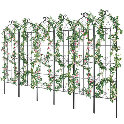 TFHPJ51180-6 - Durable 71 x 20 in Metal Trellis for Climbing Plants