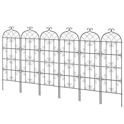 TFHPJ51180-6 - Durable 71 x 20 in Metal Trellis for Climbing Plants